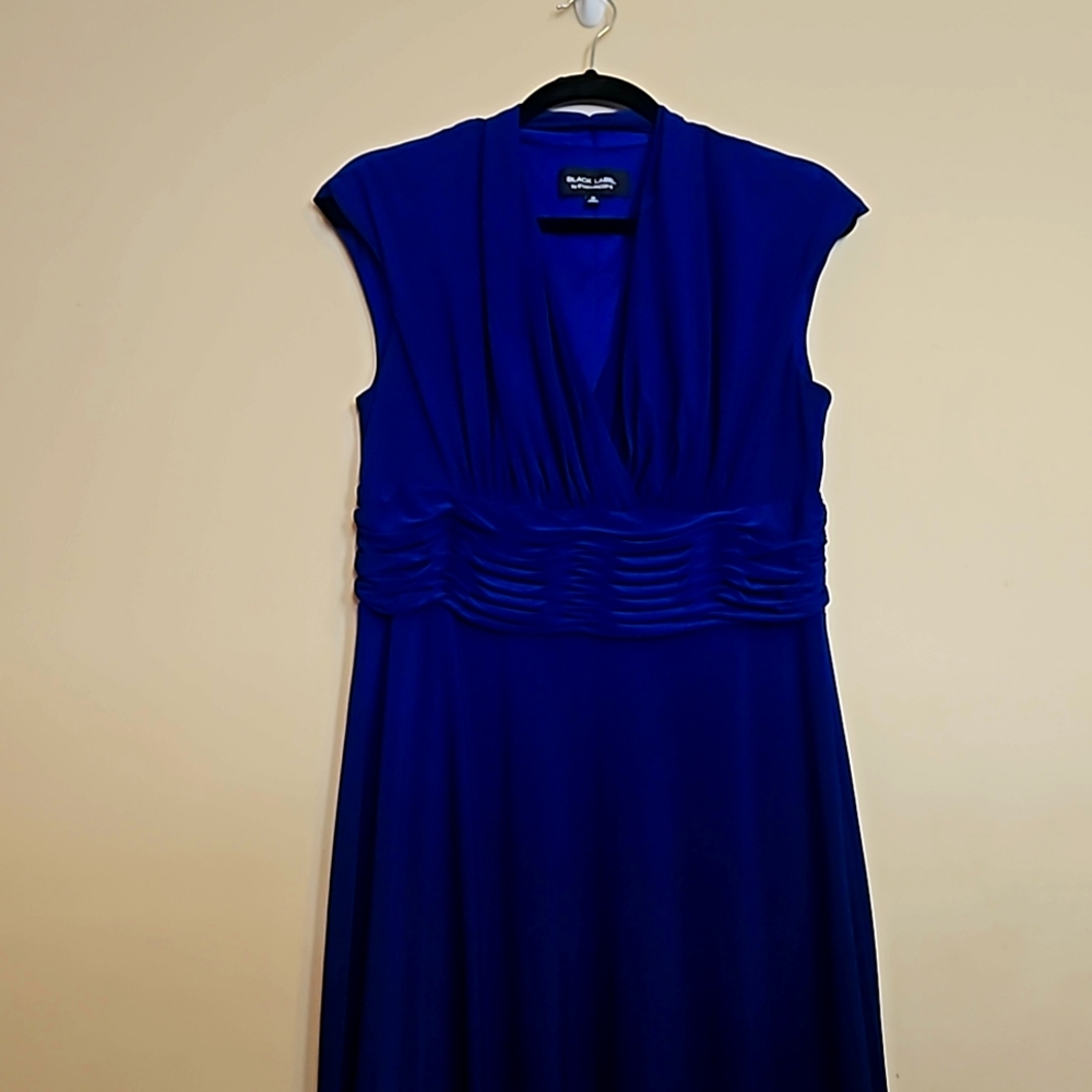 Solid blue Evan Piccone dress size 10
